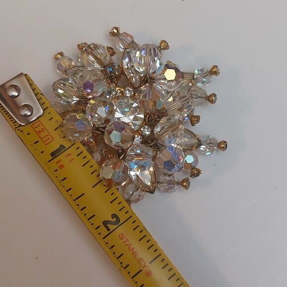Juliana Delizza & Elster Breathtaking AB Rhinestone Snowflake Brooch Pin - Picture 9 of 9